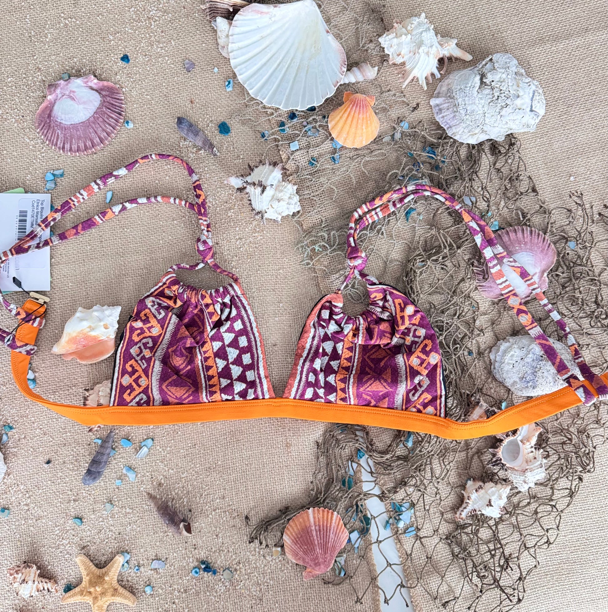 Orange Crunch Bikini Set 90% Polyester/10% Spandex