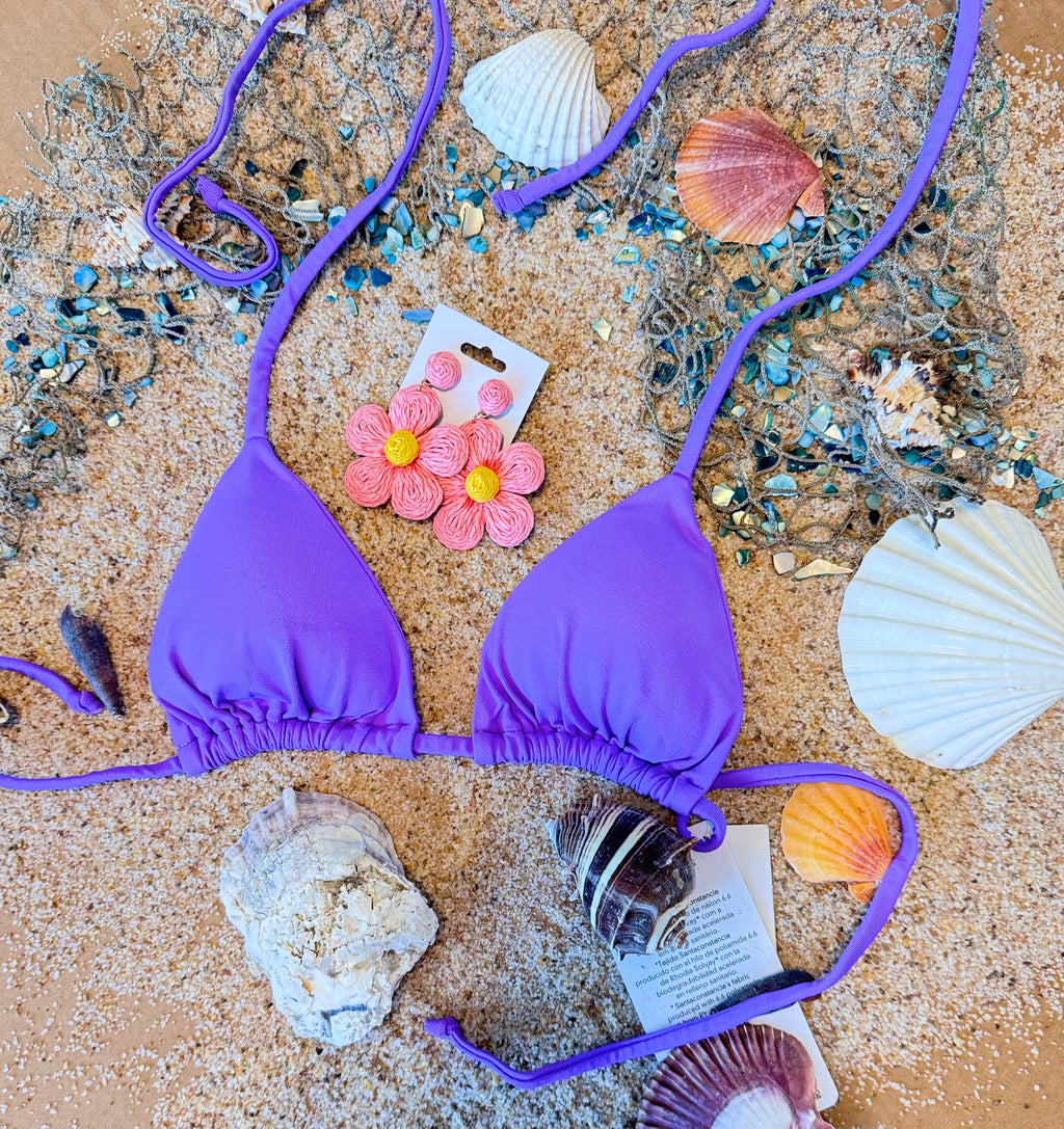 Lilac Bikini Set 90% Polyester & 10%Spandex