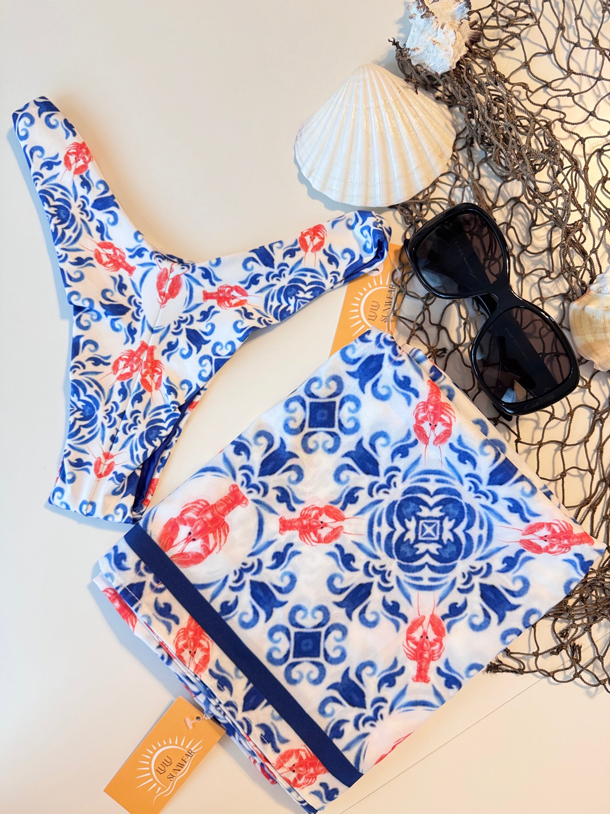 Scorpion Print Satin Beach Wrap – 50” x 38”
