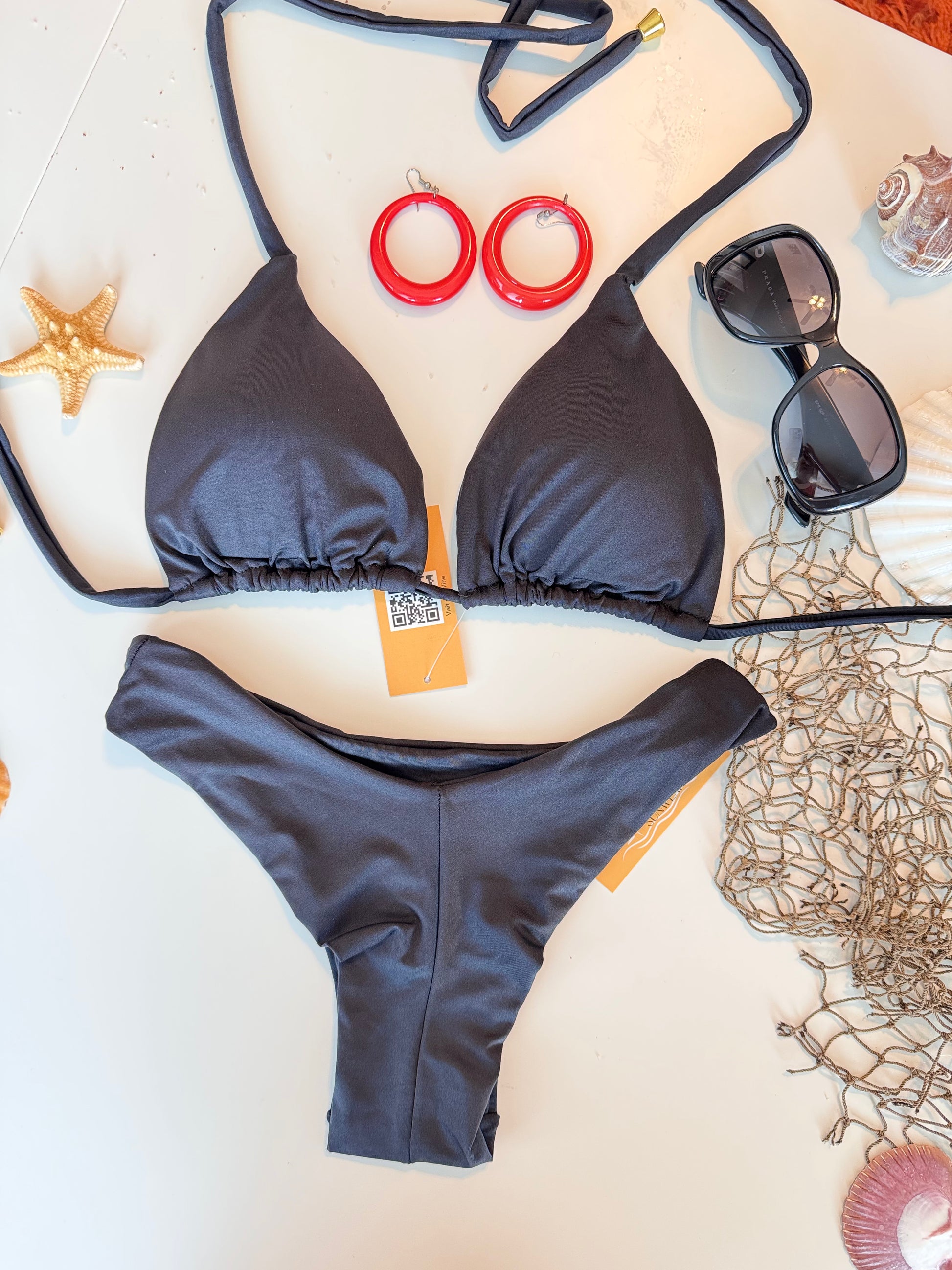 Black Triangle Bikini Set – Timeless Style, Flattering Fit, All-Day Comfort