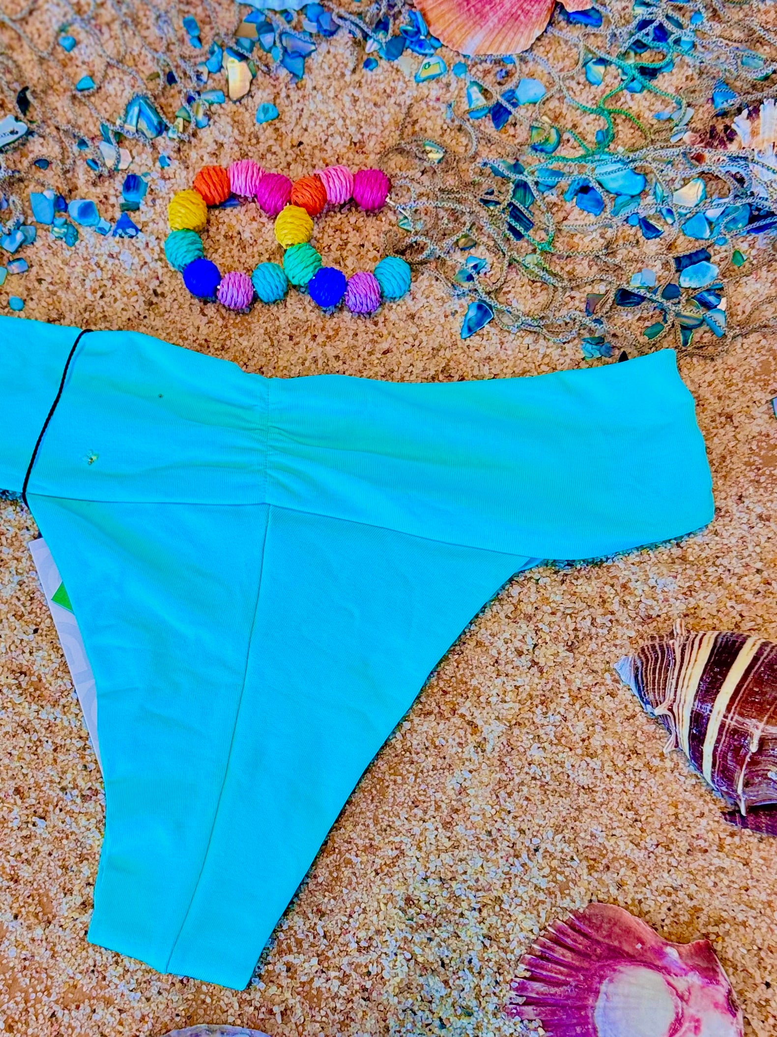 BIKINI SET MULTI COLORS TURQUOISE BOTTOM