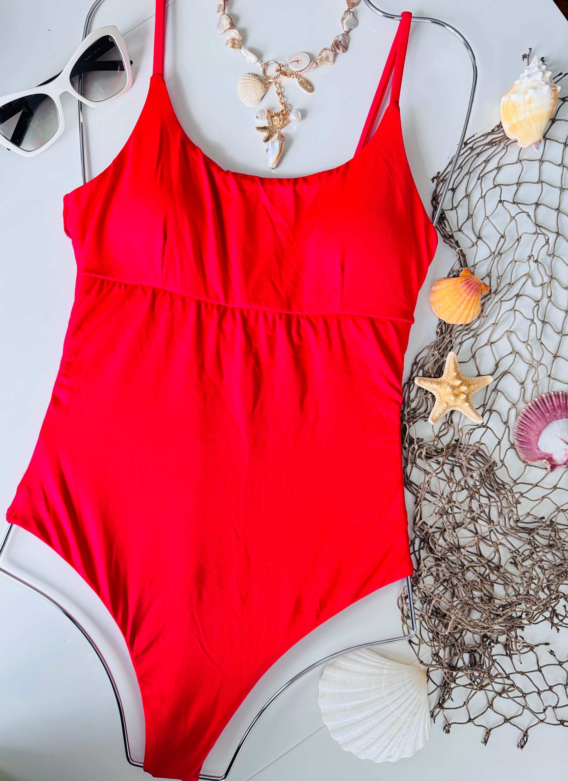 Swimsuit One-Piece Red color