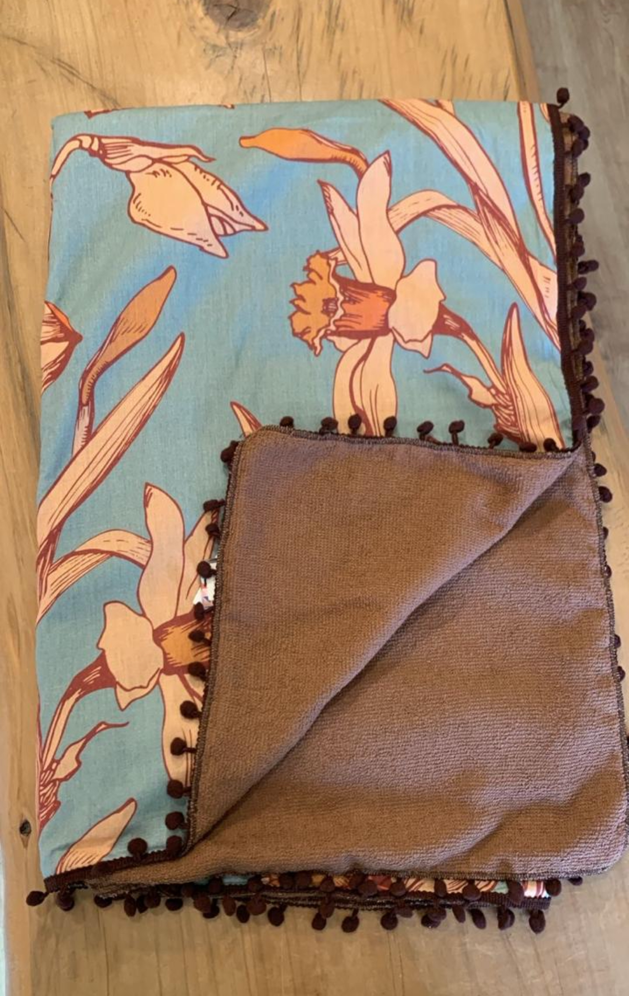 Flower Print Beach Towels & Wrap-Up