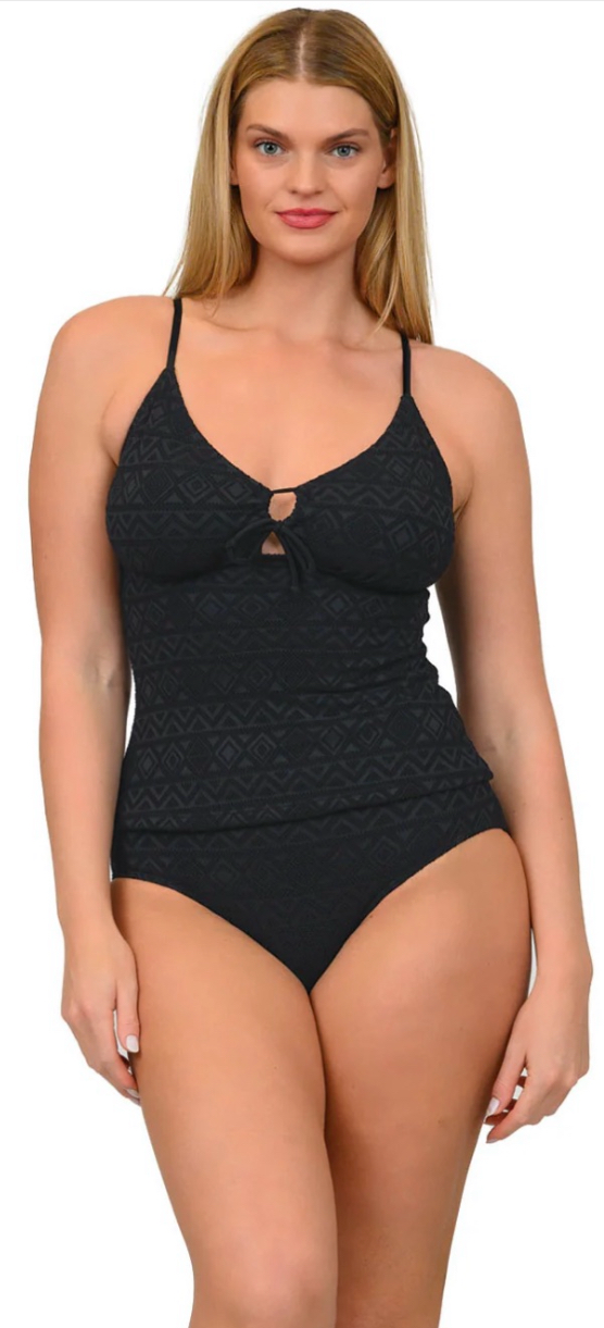 Crochet Pattern Two-Piece Tankini Swimsuit,90 Polyester & 10%Spandex USA